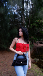 Handmade Red Crop Top