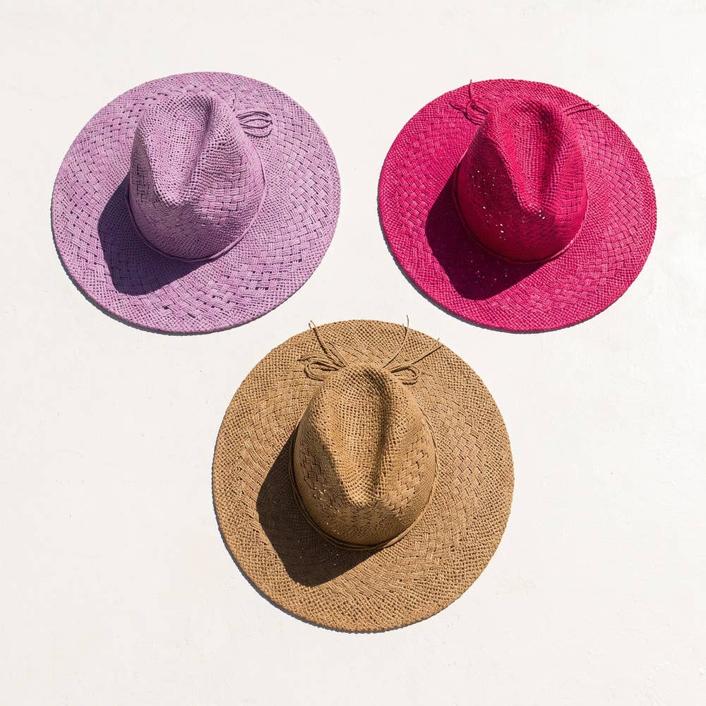 Open Weave Rancher Hat With Braided Band