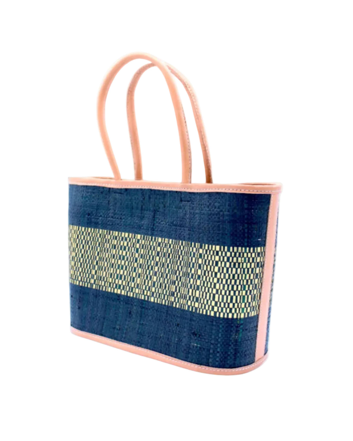 Wynwood Straw Raffia Tote Handbag with Metallic Detailing - 3 Sizes