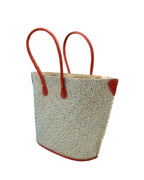 Josephine Small Woven Raffia Straw Tote Bag