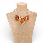 Chunky Beaded Seashell Necklace | Summer Statement Jewelry