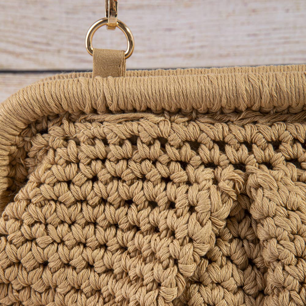 Smooth Crochet Knit Pouch Bag