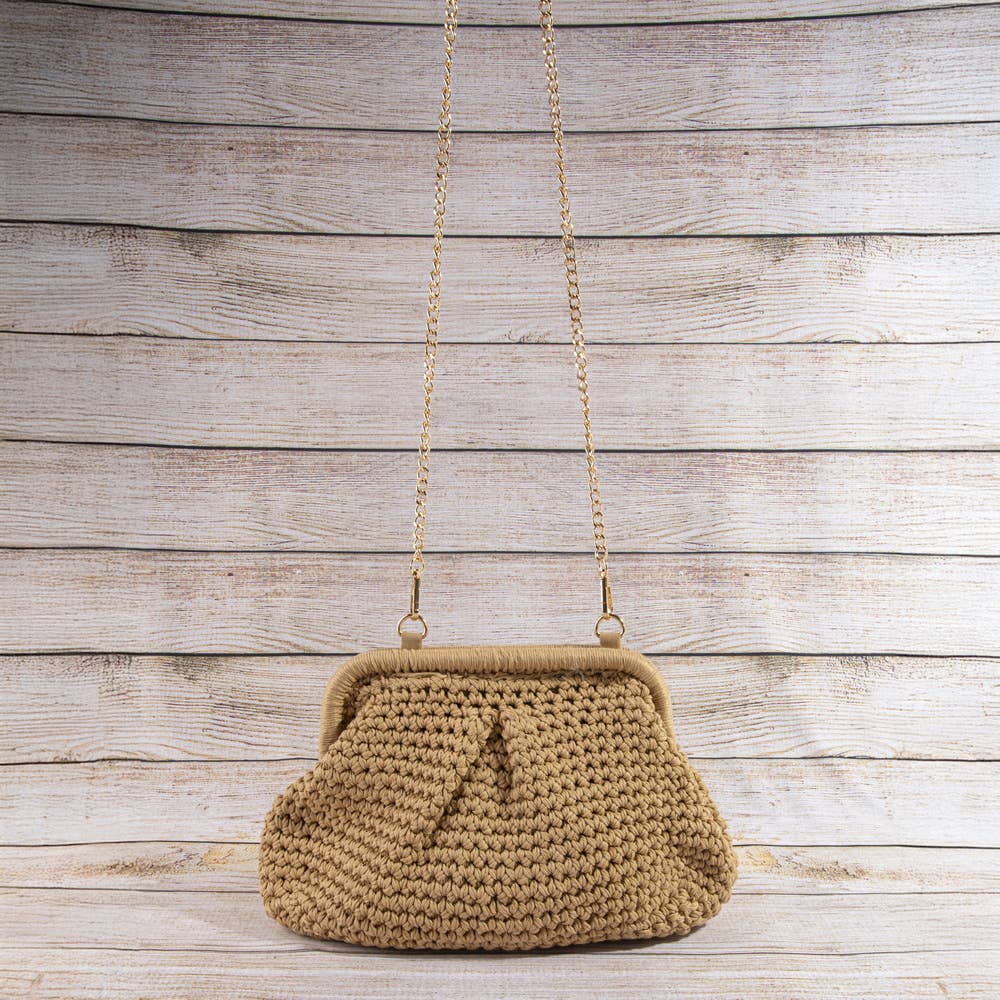 Smooth Crochet Knit Pouch Bag