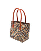Pianina Small Woven Raffia Straw Basket Bag