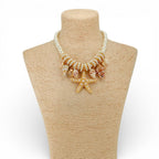 Starfish & Shell Pearl Necklace | Summer Statement Jewelry