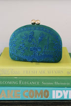 Garden Party- Embroidered Clutch