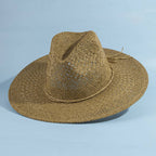 Open Weave Rancher Hat With Braided Band