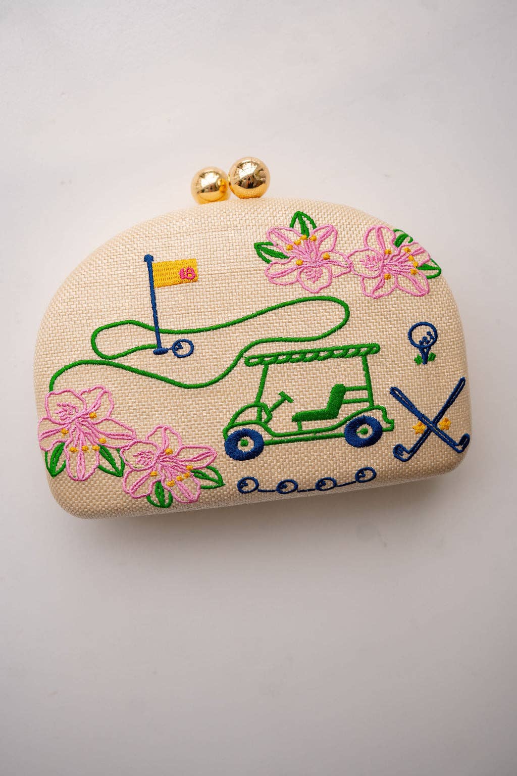 Golf Clutch- Embroidered
