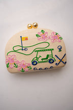 Golf Clutch- Embroidered