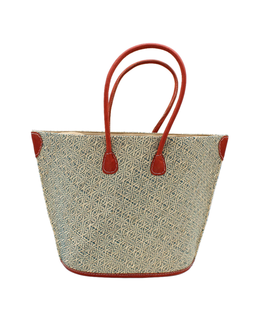 Josephine Small Woven Raffia Straw Tote Bag