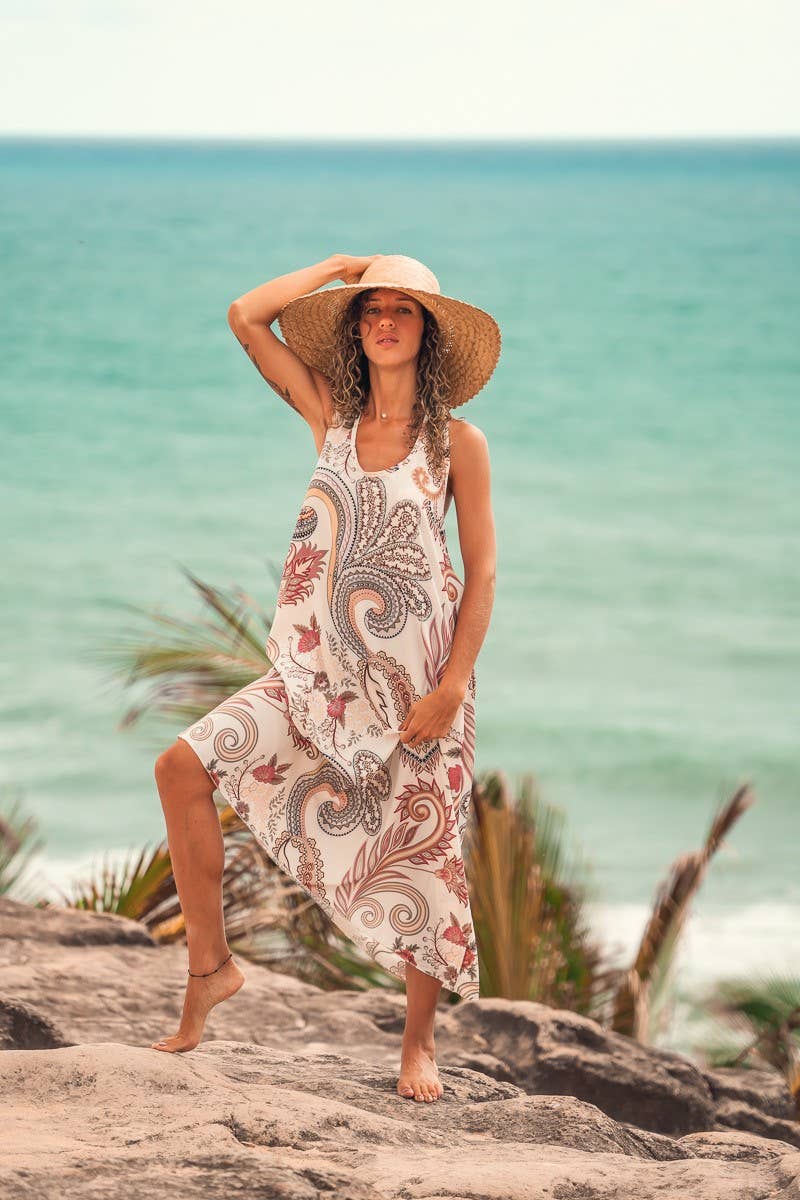 Dress-Maxi Paisley Print