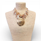 Chunky Spiral Sea Shell Necklace | Summer Statement Jewelry