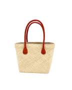 Pianina Small Woven Raffia Straw Basket Bag