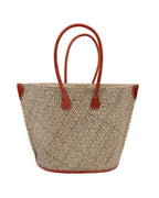 Josephine Small Woven Raffia Straw Tote Bag