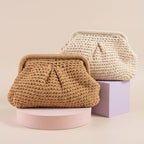 Smooth Crochet Knit Pouch Bag