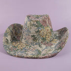 Absofuckinglutely Script Floral Cowboy Hat