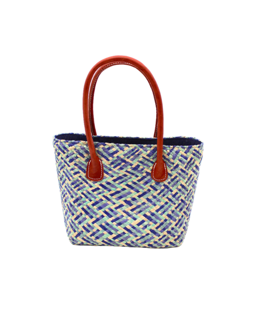 Pianina Small Woven Raffia Straw Basket Bag