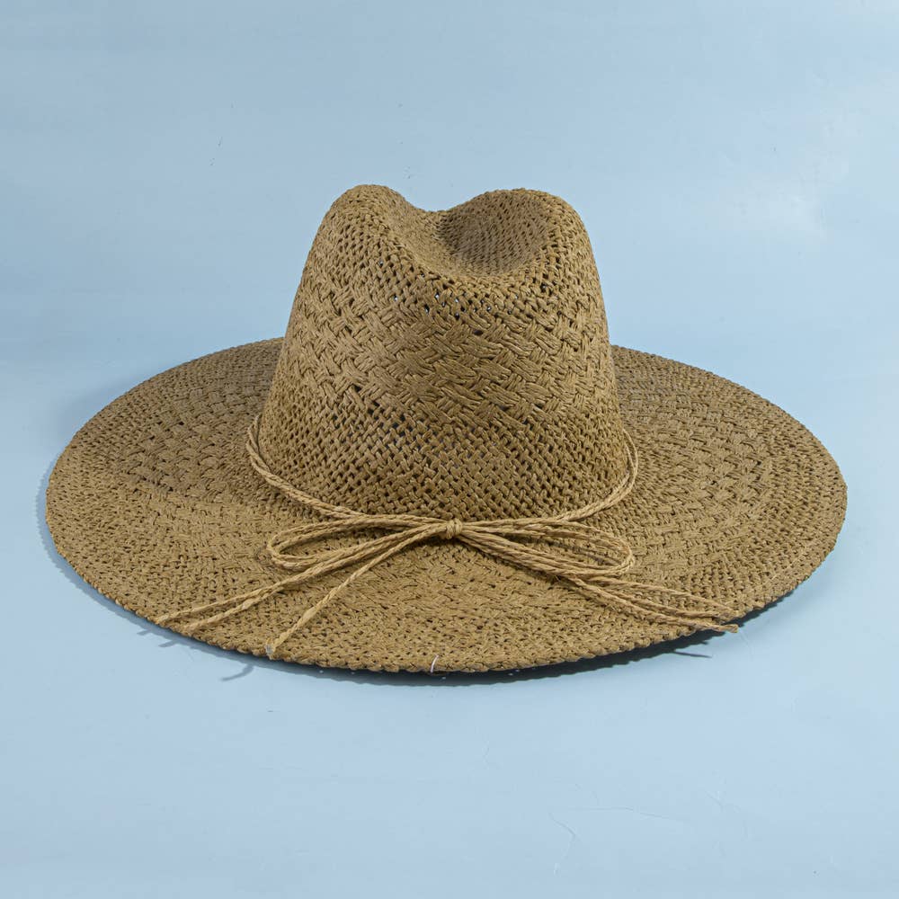 Open Weave Rancher Hat With Braided Band