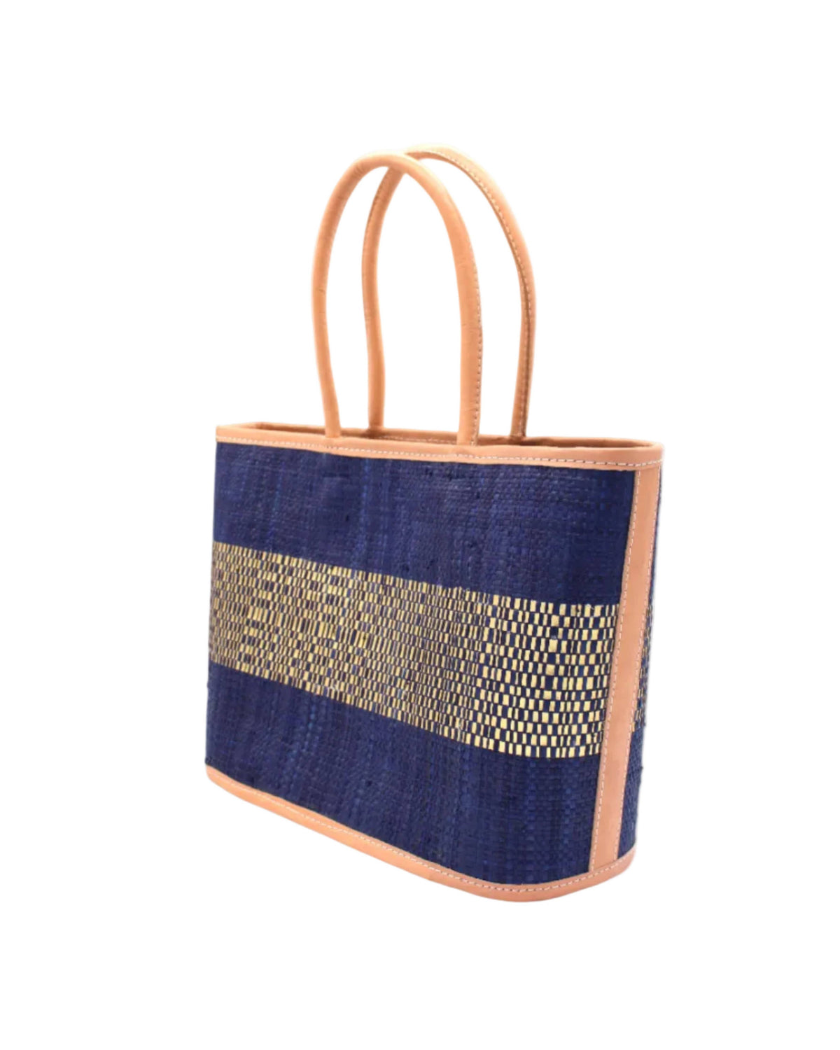 Wynwood Straw Raffia Tote Handbag with Metallic Detailing - 3 Sizes