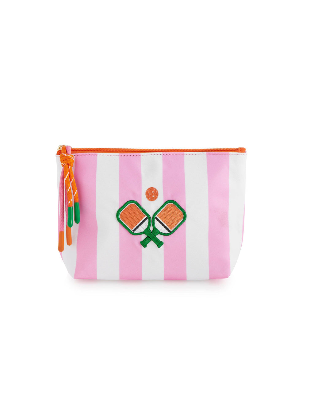 STRIPE PADDLES MEDIUM ZIP POUCH, MULTI